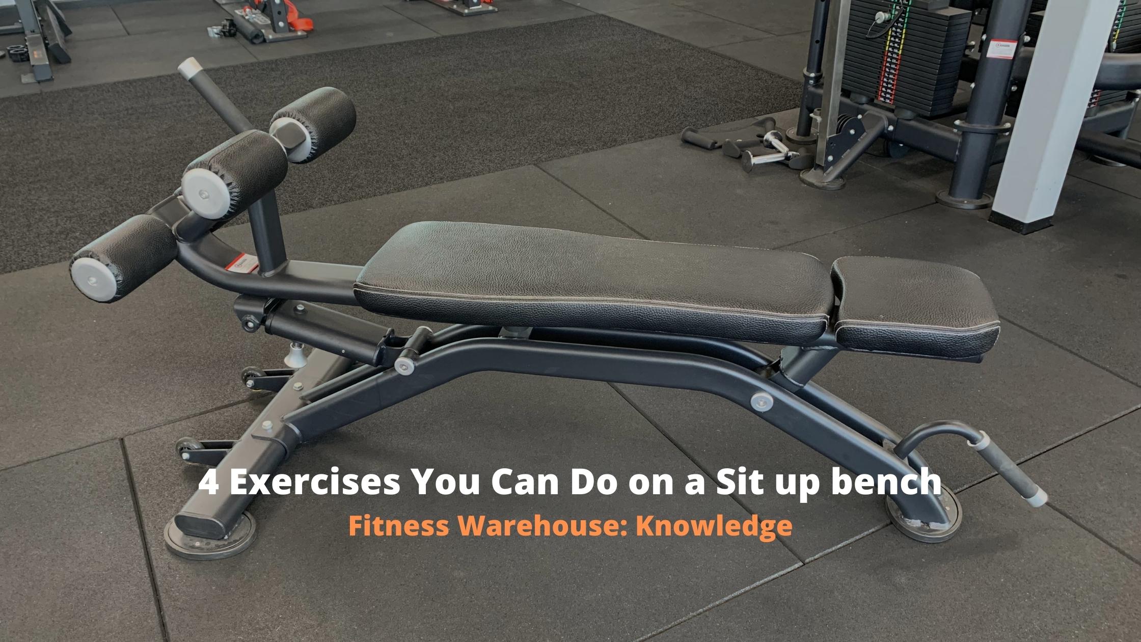 4 Exercises You Can Do on a Sit up bench – Fitness Warehouse Australia