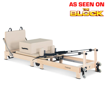 Lifespan Fitness Contour Folding Wooden Pilates Reformer Set