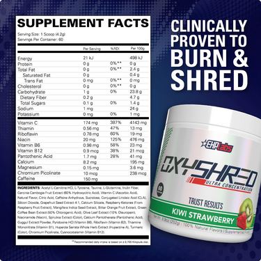 Oxyshred Nutrition