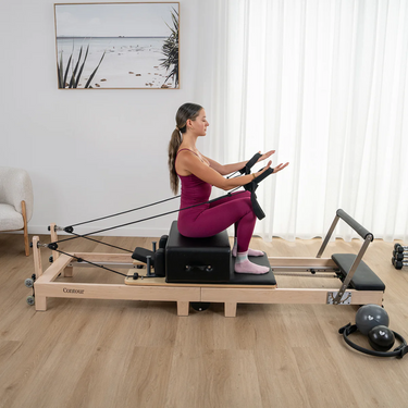 Lifespan Fitness Contour Folding Wooden Pilates Reformer
