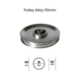 Alloy Pulley 110mm Dimensions