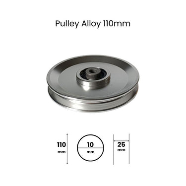 Alloy Pulley 110mm Dimensions