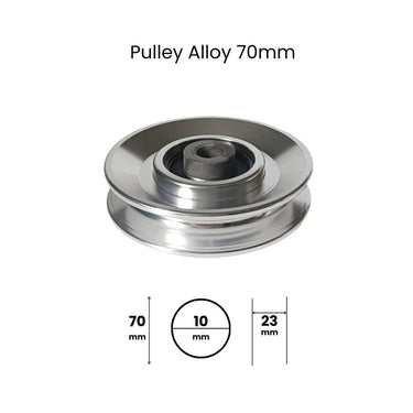 Alloy Pulley 70mm Dimensions