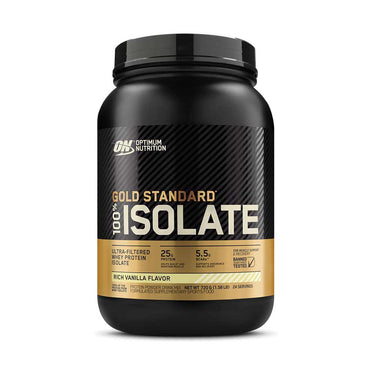 Optimum Nutrition Gold Standard 100% Isolate Rich Vanilla Flavor