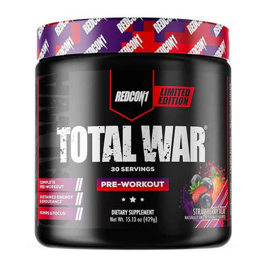 Redcon1 Total War Pre-Workout Dietary Supplement Strawberry Acai