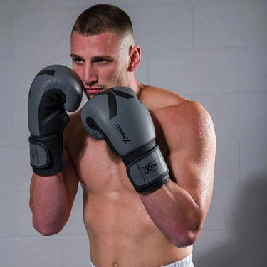 Xpeed Professional Boxing Gloves Grey Lifestyle 1