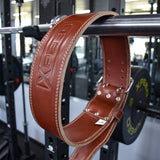 Xpeed Brown Leather Weight Belt 1