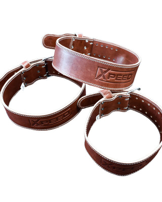 Xpeed Brown Leather Weight Belt 3
