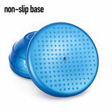 The non slip base of the Bosu Ball Balance Pods
