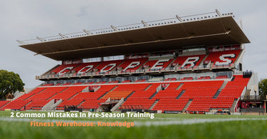 What are 2 common mistakes people make in pre-season training?