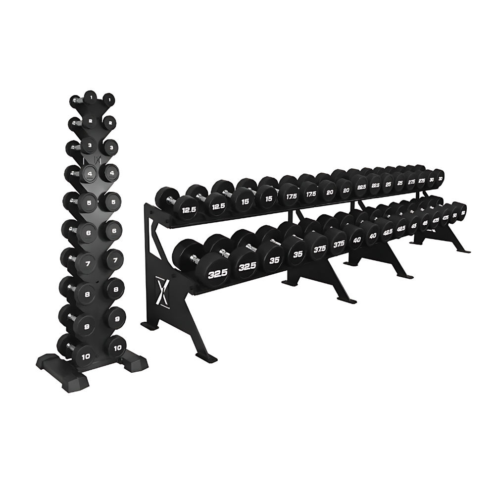 Stretch And Set Rack Xpeed Premium 1-50kg CPU Dumbbell Set + Rack – Fitness Warehouse Australia