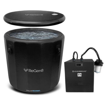 Regen8 PolarBarrel Ice Bath with T1 Chiller Unit