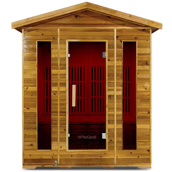 ReGen8 Quadro Outdoor - 4 Person 2920W Infrared Sauna