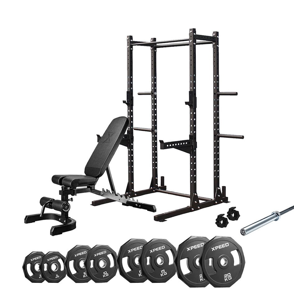 Xpeed X-Series Half Rack Oly Package – Fitness Warehouse Australia