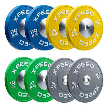 Xpeed 100kg Competition Bumper Plate Pack
