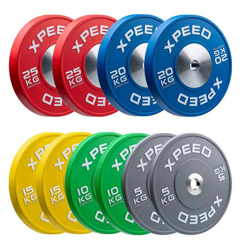 Xpeed 150kg Competition Bumper Plate Pack