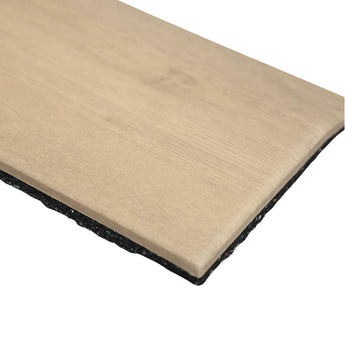 Xpeed Laminated Wood-Top Rubber Floor Tile - Edge