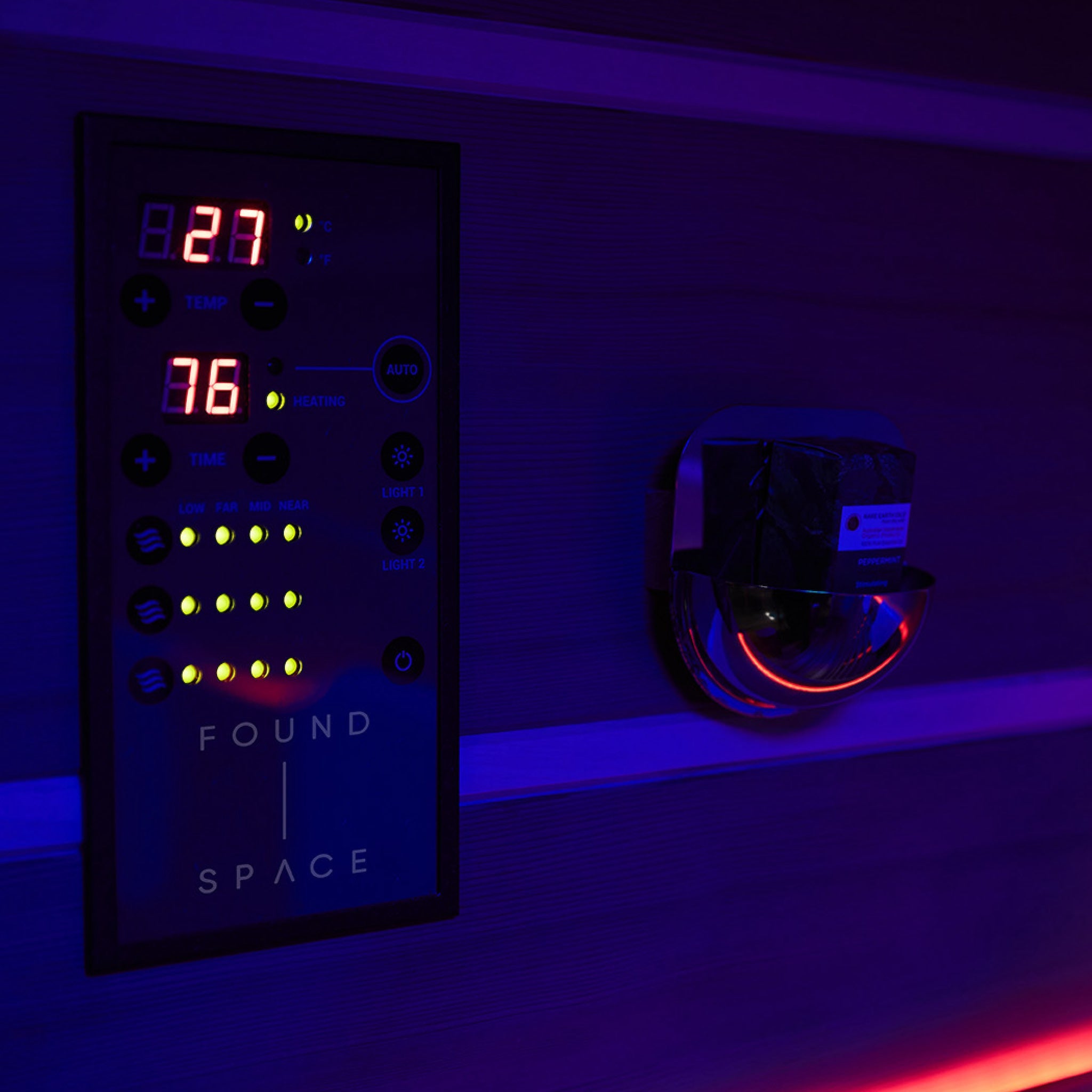 Found Space Infrared Sauna Control Panel