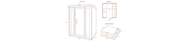 Regen8 Sauna dimensions