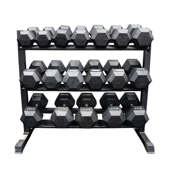Xpeed 360kg Dumbbell Set + 3 Tier Rack Package