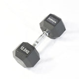 Xpeed Rubber Hex Dumbbell 12.5kg