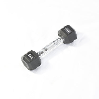 Xpeed Rubber Hex Dumbbell 2kg