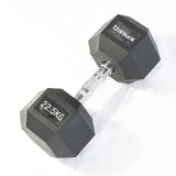 Xpeed Rubber Hex Dumbbell 22.5kg