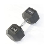 Xpeed Rubber Hex Dumbbell 30kg