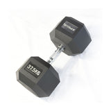 Xpeed Rubber Hex Dumbbell 37.5kg