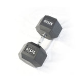 Xpeed Rubber Hex Dumbbell 47.5kg