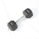 Xpeed Rubber Hex Dumbbell 5kg