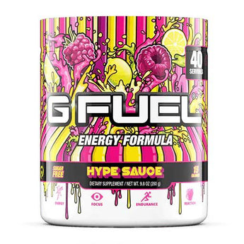 Hype Sauce Raspberry Lemonade Tub G Fuel Gamer Drink