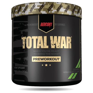 Redcon1 Total War Pre Workout Dietary Supplement Green Apple