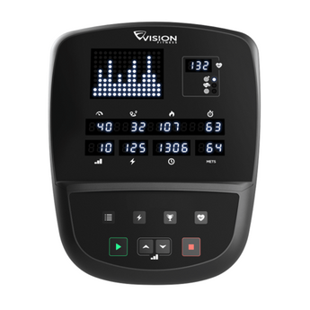 Vision U60 Upright Bike console