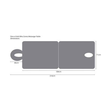 Firm n Fold Zuma Ultra Massage Table dimensions